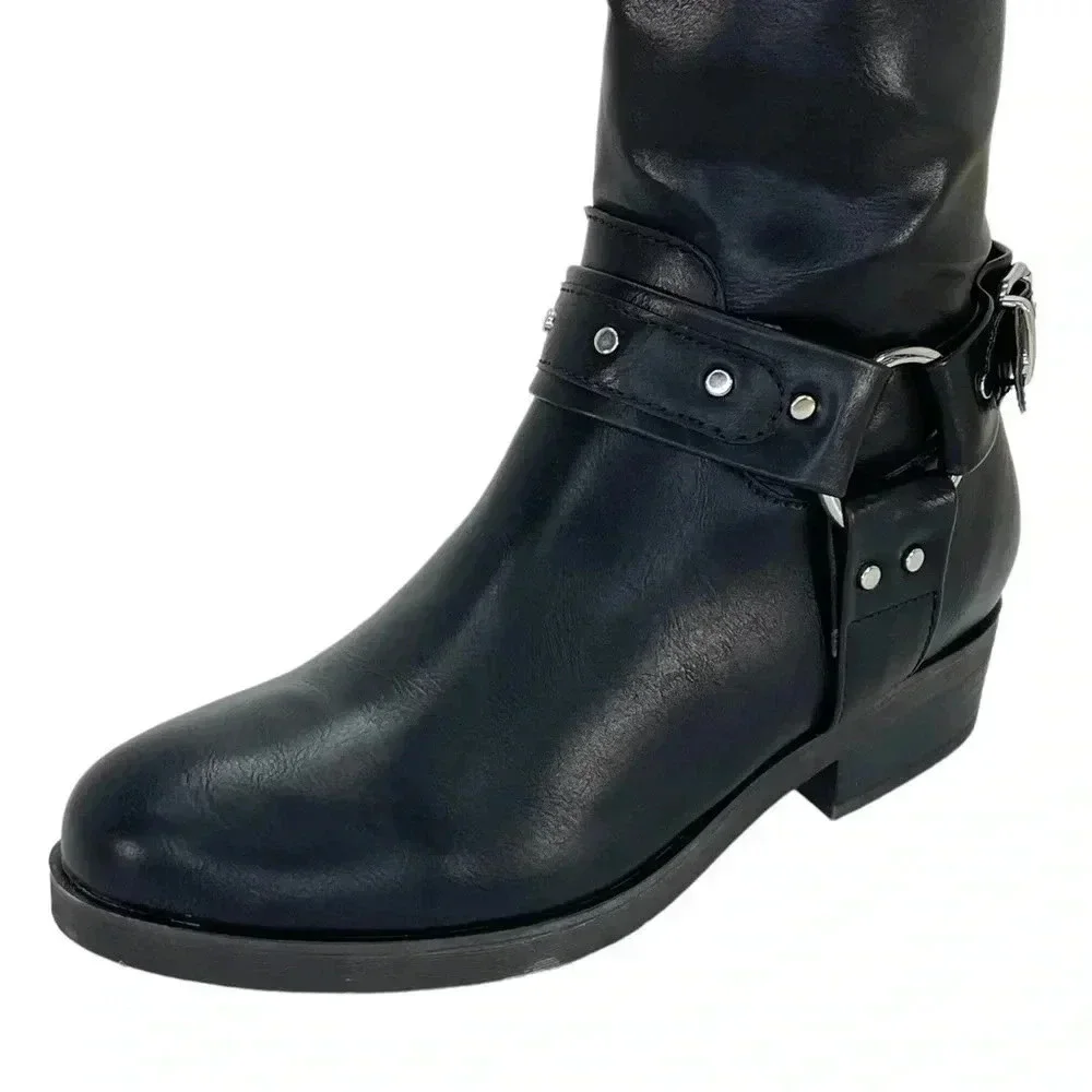Madden Girl McKenzie Faux Leather Knee High Wide Calf Womens Boots Size 5M - Picture 5 of 10
